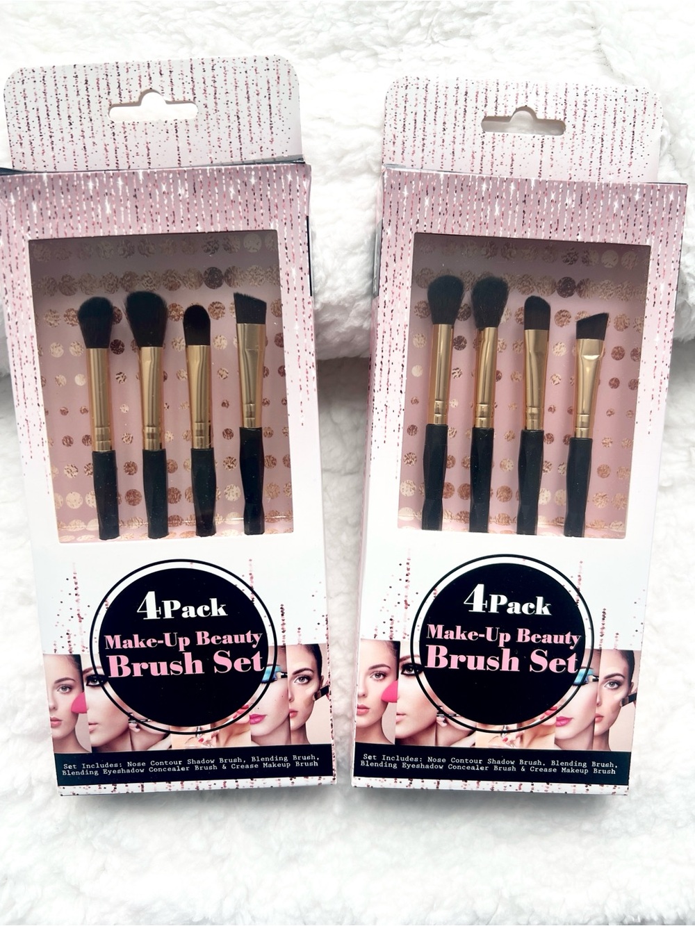 2 Pack of 4 Each - Makeup Beauty Brush Set